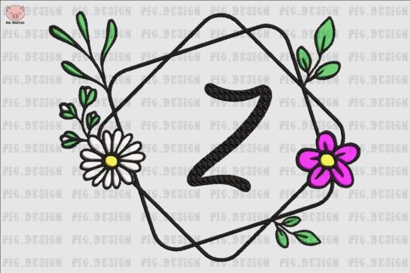 Flower Daisy Font Z: Elevating Embroidery Design for Modern Makers and Brands