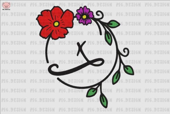 Flower Font X: Where Embroidery Meets Expressive Typography