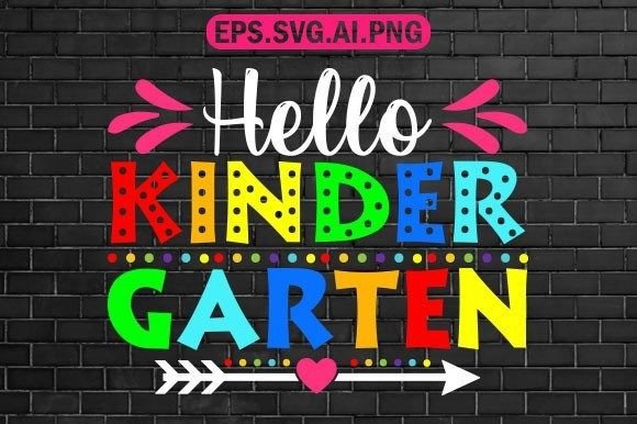 Hello Kindergarten Heart Teacher Student: A Thoughtful Back-to-School Design Choice
