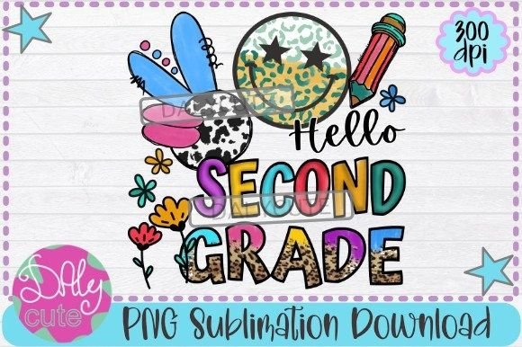 Hello School PNG, Second Grade: A Strategic Design Asset for Educators and Creative Entrepreneurs