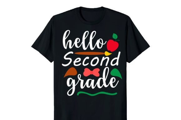 Hello Second Grade T-shirt File: A Must-Have for Creative Designers