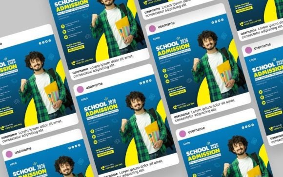 School Admission Promo Social Media Post
