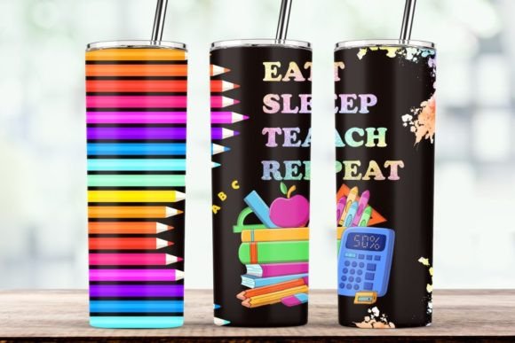 Teacher Life Leather Tumbler Design PNG