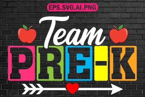 Team Pre-K Teacher T-Shirt Design